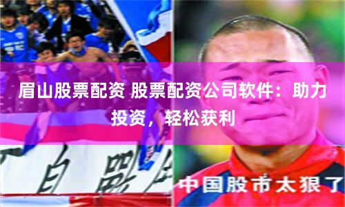 眉山股票配资 股票配资公司软件:助力投资,轻松获利